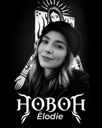 Hoboh &eacute;lodie artiste tatoueuse pierceuse a Aix en Provence. Ornemental, ethnique, illustratif.